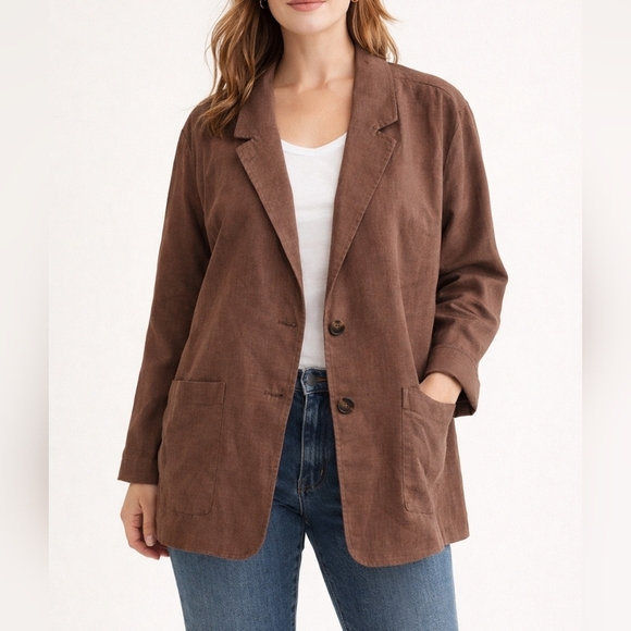Marine Layer Jackets & Blazers - Women's Marine Layer Brown Blazer Size L
